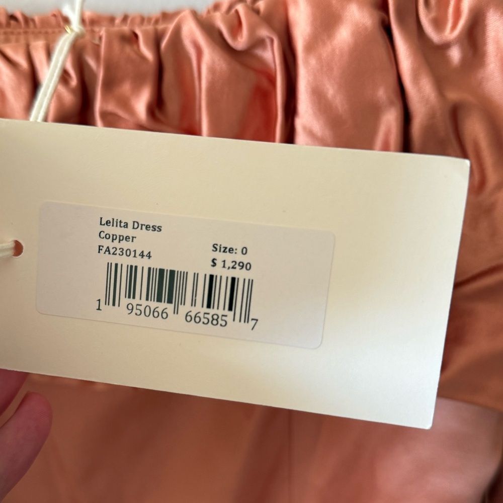 Ulla Johnson | Lelita Dress Copper Gold Puff Sleeves - Picture 5 of 5